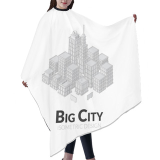 Personality  Aerial View Of Big City Hair Cutting Cape