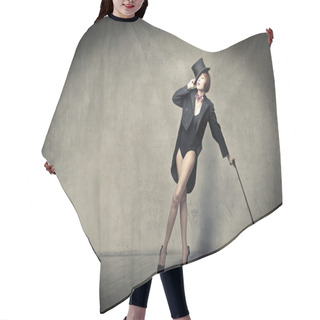 Personality  Woman Dancing Hair Cutting Cape