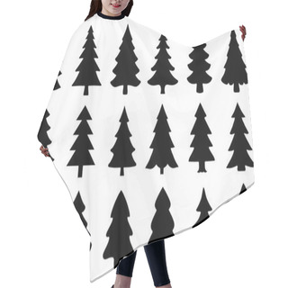 Personality  Chritmas Tree2 Silhouettes Hair Cutting Cape