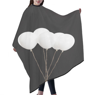 Personality  Bundle Of White Balloons Hair Cutting Cape