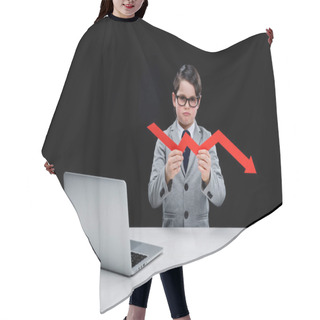 Personality  Boy With Laptop And Arrow  Hair Cutting Cape