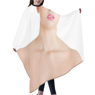 Personality  Young Woman Neck Hair Cutting Cape