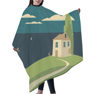 Personality  House By The Sea Hair Cutting Cape