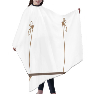 Personality  Tree Swing Icon Image Hair Cutting Cape