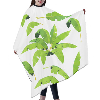 Personality  Palm Leaves Hair Cutting Cape
