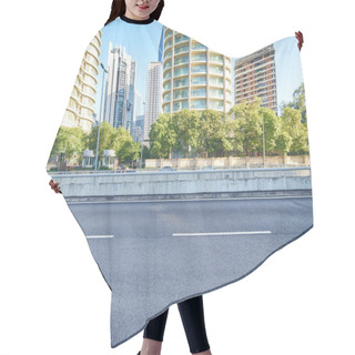 Personality  Asphalt Road And Cityscape Hair Cutting Cape