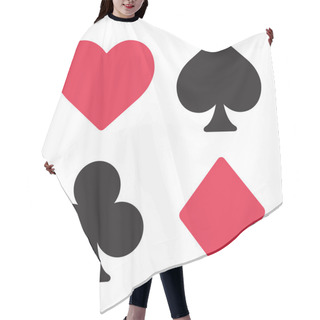 Personality  Playing Card Symbols Set Hair Cutting Cape