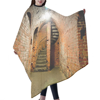 Personality  Arched Corridor Of The Old Prussian Fortress Of Red Brick, Endin Hair Cutting Cape