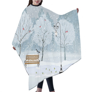 Personality  Birds In The Park Hair Cutting Cape