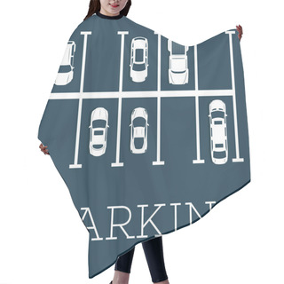 Personality  Parking Zone Poster In Minimalist Style Hair Cutting Cape