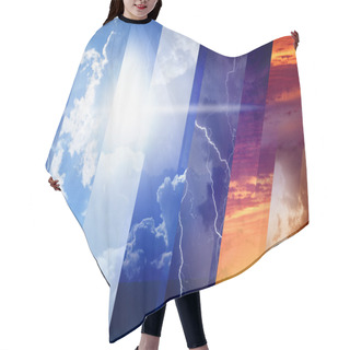 Personality  Weather Forecast Concept Hair Cutting Cape