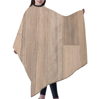 Personality  Beige, Wooden Laminate Flooring Background, Top View, Banner Hair Cutting Cape
