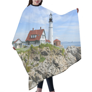 Personality  Portland Head Lighthouse Hair Cutting Cape