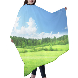 Personality  Field Of Grass And Perfect Sky Hair Cutting Cape