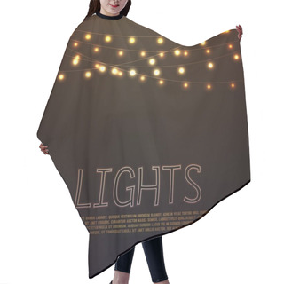 Personality  Glowing Lights Background Hair Cutting Cape