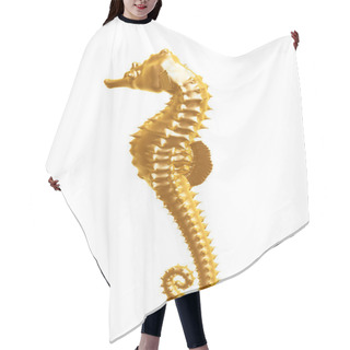 Personality  Golden Seahorse Hair Cutting Cape