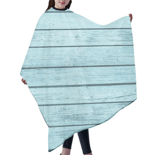 Personality  The Old Painted Boards Of Azure Color Hair Cutting Cape