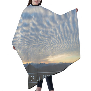 Personality  Clouds With Sky And Quote Hair Cutting Cape