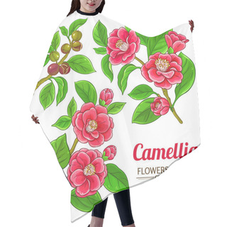 Personality  Camellia Vector Set Hair Cutting Cape