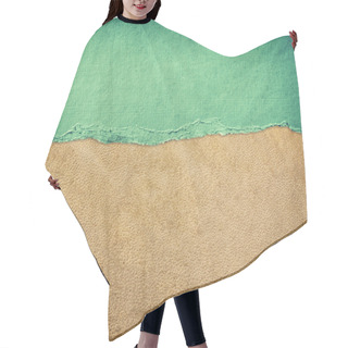 Personality  Old Leather Texture Background Pattern And Vintage Torn Paper Hair Cutting Cape
