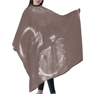 Personality  Scan Image Of Unborn Child In Womb Hair Cutting Cape