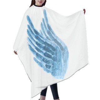 Personality  Vector Illustration Of Watercolor Wings Hair Cutting Cape