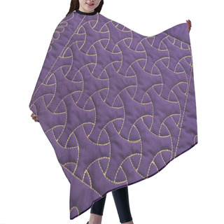 Personality  Fragment Of Quilting By Free-motion Machine Technique Hair Cutting Cape