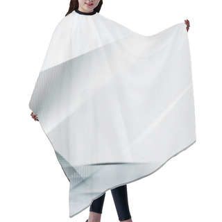 Personality  Light Blue And White Motion Lines Background Hair Cutting Cape