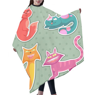 Personality  Cartoon Cats Hair Cutting Cape
