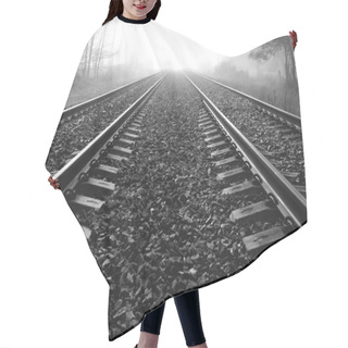 Personality  Railway Lines Hair Cutting Cape