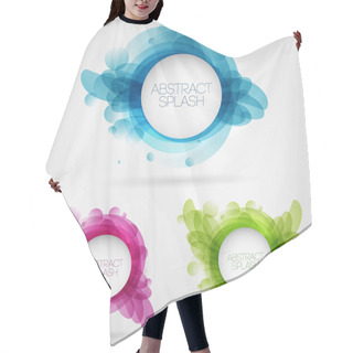 Personality  Vector Abstract Splash Design Hair Cutting Cape