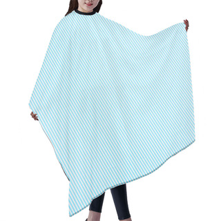 Personality  Striped Diagonal Blue And White Pattern Texture Hair Cutting Cape