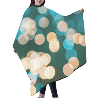 Personality  Abstract Blurred Yellow And Blue Texture Background Hair Cutting Cape