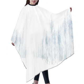 Personality  Colorful Winter Forest  Hair Cutting Cape