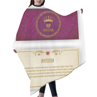 Personality  Elegant Template For Vip Luxury Invitation Hair Cutting Cape
