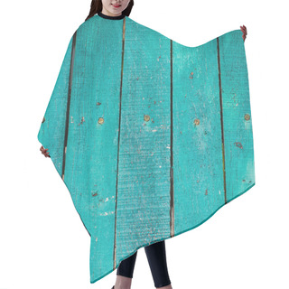 Personality  Green Wooden Planks Hair Cutting Cape