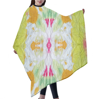 Personality  Tie Dye Effect. Tie-Dye Oil Paint.  Abstract  Hair Cutting Cape