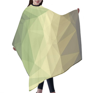 Personality  Creative Green Background With Polygonal Pattern Hair Cutting Cape