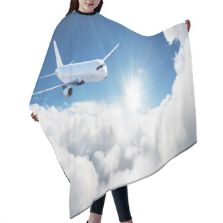 Personality  Airplane In The Sky Passenger Airliner Aircraft Hair Cutting Cape