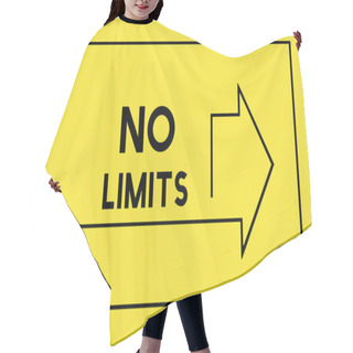 Personality  Template With No Limits Concept Hair Cutting Cape