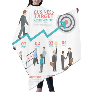 Personality  Business Achievement Target Concept. Hair Cutting Cape