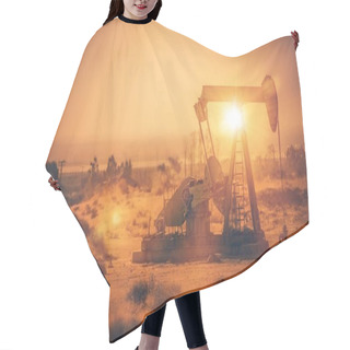 Personality  Petroleum Industry Pumpjack  Hair Cutting Cape