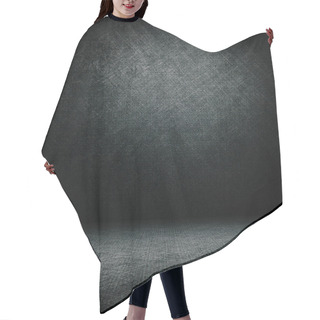 Personality  Dark Interior Room. Hair Cutting Cape