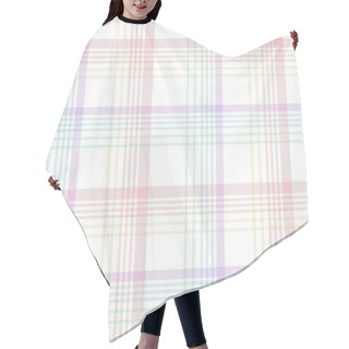 Personality  Rainbow Pastel Plaid Seamless Pattern For Fashion Textiles And Graphics Hair Cutting Cape