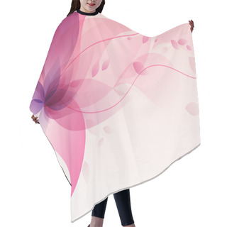 Personality  Abstract Background With  flowers Hair Cutting Cape