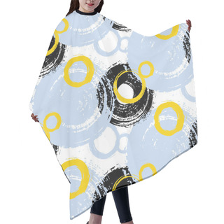 Personality  Pattern With Painted Circles And Bubbles Hair Cutting Cape