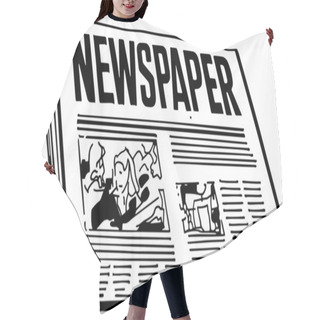 Personality  Newspaper Hair Cutting Cape