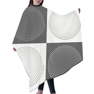 Personality  Set Of Circles Dots. Hair Cutting Cape