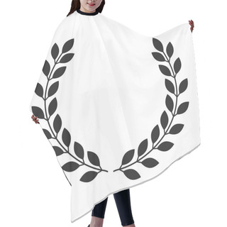 Personality  Laurel Wreath Icon On White Background. Vector Hair Cutting Cape