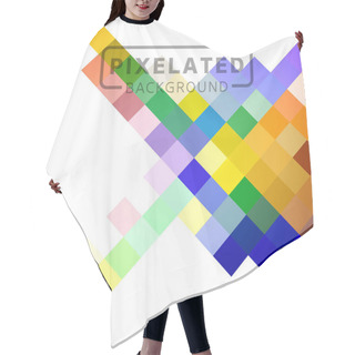 Personality  Pixelated Colorful Pattern  Hair Cutting Cape